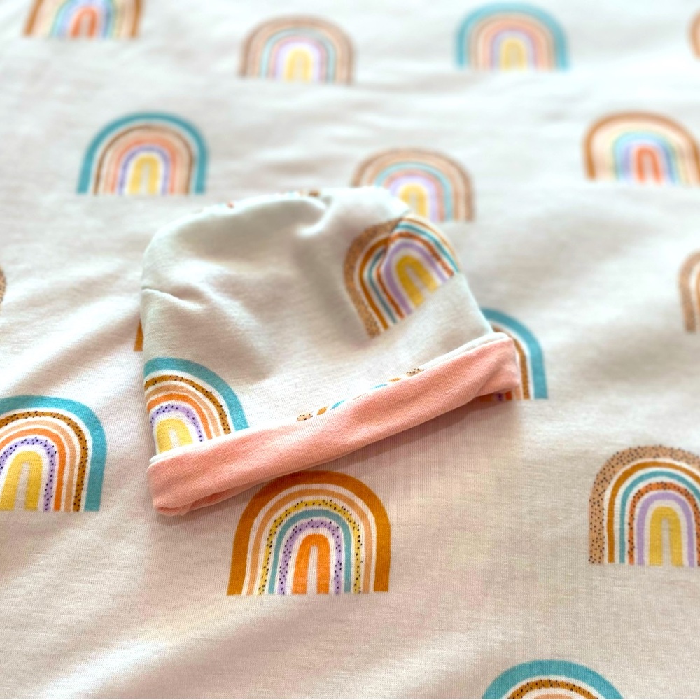 Preemie Baby Blanket and hat set